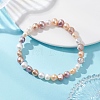 Natural Cultured Freshwater Pearl Beaded Stretch Bracelets for Women BJEW-JB13135-1