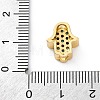 Brass Cubic Zirconia Beads KK-S510-43G-02-3