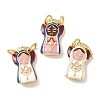 Brass Enamel Pendants KK-Z153-17G-1