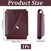 Rectangle PU Leather Pocket Sleeve AJEW-CL0005-69A-2