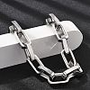 304 Stainless Steel Link Chain Bracelets for Women Men BJEW-A031-06P-2