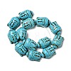 Synthetic Turquoise Beads X-TURQ-G119-20x29mm-08-2