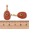 Natural Mixed Stone Pendants G-P628-02G-M-4