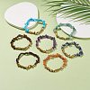 7Pcs 7 Style Natural & Synthetic Mixed Stone Chips Stretch Bracelet Set for Women BJEW-JB08515-2