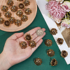 24Pcs Tibetan Style Alloy Bead Caps TIBE-PH0002-63AG-3