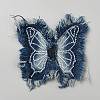 Polyester Denim Butterfly Patches FB-FZC8B93-01-1