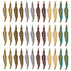 120Pcs 6 Colors Tibetan Style Alloy Pendants FIND-SC0003-75-1