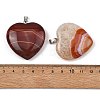 Natural Banded Agate Pendants GG-K002-12A-19-3