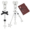 2Pcs Alloy Pendant Decorations HJEW-ME00101-1
