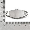 304 Stainless Steel Crystal Rhinestone Connector Charms STAS-M119-06C-AS-3