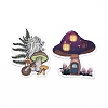 50Pcs Cartoon Mushroom Paper Sticker Label Set X-DIY-G066-09-2