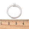 S925 Sterling Silver Adjustable Letter Rings for Women RJEW-M068-01P-N-3