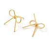 Brass Stud Earrings for Women EJEW-F334-03G-03-2