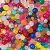 Transparent Frosted Glass Beads and Transparent Crackle Glass Beads CCG-CD0001-01-3