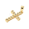 Brass Micro Pave Cubic Zirconia Pendants KK-U056-50G-2