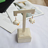 Resin & Alloy Dangle Earrings WG1C298-02-2