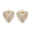Alloy Rhinestone Pendants FIND-N008-12KCG-01-1