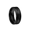 Grooved Titanium Steel Finger Rings for Men WG2ADDA-11-2