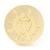 Golden Tone Round Wax Seal Brass Stamp Heads AJEW-Z034-01G-14-2