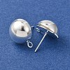 Brass Stud Earring Findings KK-G604-01S-07-2