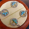 925 Sterling Silver with Dyed Synthetic Turquoise Pendants G-C276-01C-1