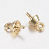304 Stainless Steel Cup Pearl Peg Bails Pin Pendants STAS-H436-16-2