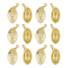 12Pcs Rugby Rack Plating Brass Pendants KK-HS0002-05-1