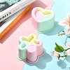 2Pcs 2 Styles Heart and Star Shape Cake Baking Silicone Molds ST-CJ0043-084-6