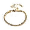 316 Surgical Stainless Steel Diamond Cut Wheat Chain Bracelet BJEW-M305-07G-1