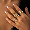 4Pcs Alloy Finger Rings Sets WG7802C-23-1