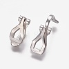 Brass Clip-on Earring Findings KK-F785-01S-2