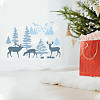 US 3Pcs 3 Styles Mountain Forest Deer PET Hollow Out Drawing Painting Stencils DIY-MA0001-70A-6