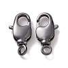 Rack Plating Brass Swivel Lobster Claw Clasps X-KK-K238-39B-L-1