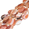 Natural Banded Agate/Striped Agate Beads Strands G-L544-004-2