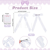 20Pcs Polyester Alligator Hair Clips AJEW-PH0008-59A-5