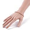 Glass Round Beaded Stretch Bracelet for Women BJEW-JB07911-03-3