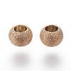 Ion Plating(IP) 304 Stainless Steel Textured Spacer Beads STAS-P108-04RG-1