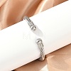 304 Stainless Steel Torque Bangles BJEW-G584-05-4