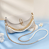 WADORN 2Pcs 2 Style Resin Imitation Pearl Crossbody Purse Straps FIND-WR0009-54-3