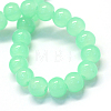 Baking Painted Imitation Jade Glass Round Bead Strands DGLA-Q021-4mm-22-2