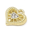 Alloy with Crystal Rhinestone Charms AL-CBA7C55-01G-2