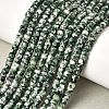 Natural Green Spot Jasper Heishi Beads Strands G-A299-A22-01-1