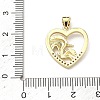 Brass Micro Pave Clear Cubic Zirconia Pendants KK-P350-08G-3
