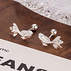 Brass Stud Earrings for Women WGD599F-01-1