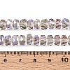 Electroplate Transparent Glass Beads Strands EGLA-N022-04A-D17-4