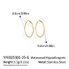 304 Stainless Steel Hoop Earrings OC2065-2-1
