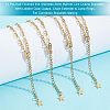  10Pcs Half Finished 304 Stainless Steel Mariner Link Chains Bracelets AJEW-NB0003-66-5