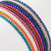 10Pcs 10 Color Bling Glass Beaded Stretch Bracelets Set for Women BJEW-JB08974-5