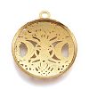 Tibetan Style Hollow Alloy Pendants TIBEP-F075-01AG-RS-2