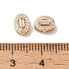 Brass Micro Pave Clear Cubic Zirconia Beads KK-G503-18G-3